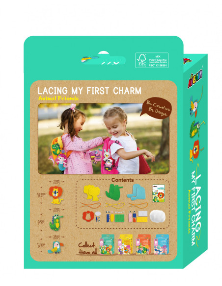 CH211796,Set creativ de cusut cu tehnica siretului - Primul meu Pandantiv Animale, nivel 1 CH211796,Set creativ de cusut cu tehnica siretului - Primul meu Pandantiv Animale, nivel 1