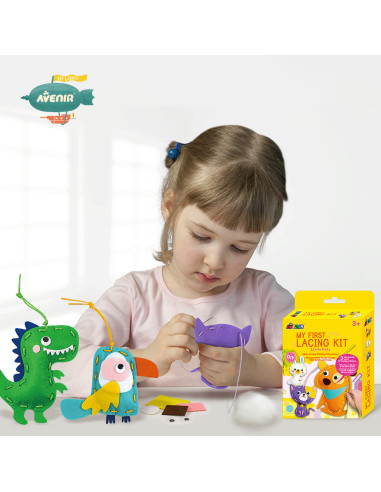 CH211796,Set creativ de cusut cu tehnica siretului - Primul meu Pandantiv Animale, nivel 1 CH211796,Set creativ de cusut cu tehnica siretului - Primul meu Pandantiv Animale, nivel 1