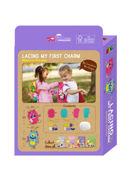 CH221802,Set creativ de cusut cu tehnica siretului - Primul meu Pandantiv Monstruleti, nivel 2 CH221802,Set creativ de cusut cu tehnica siretului - Primul meu Pandantiv Monstruleti, nivel 2