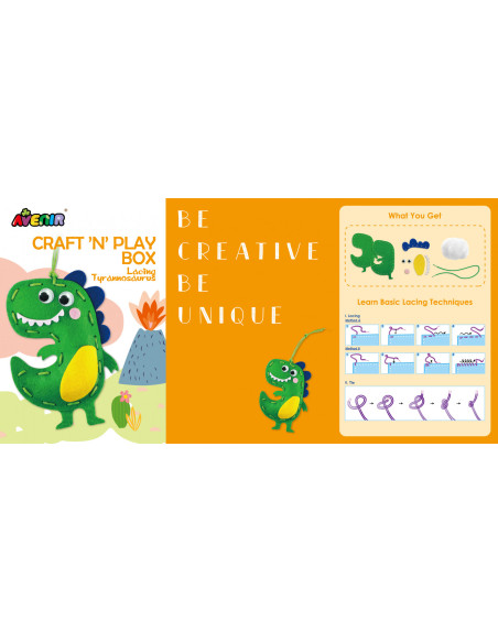 CH221448,Set creativ XXL de cusut cu tehnica siretului - Craft N Play Box CH221448,Set creativ XXL de cusut cu tehnica siretului - Craft N Play Box