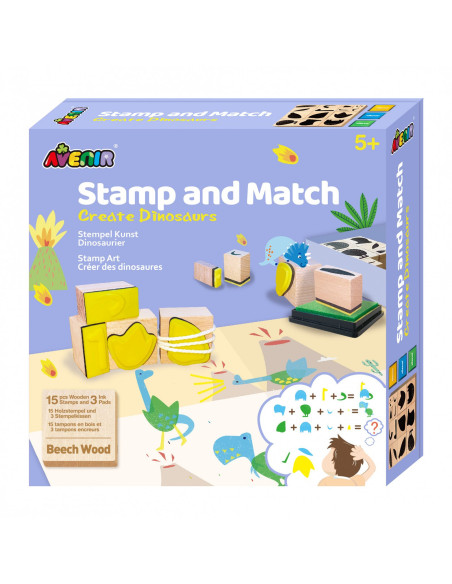 CH201763,Set creativ cu stampile - Dinozauri CH201763,Set creativ cu stampile - Dinozauri