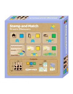 CH201763,Set creativ cu stampile - Dinozauri 2