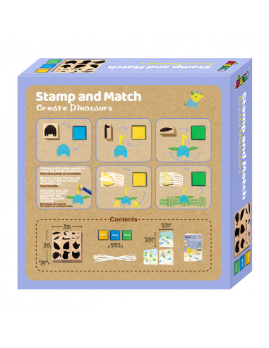 CH201763,Set creativ cu stampile - Dinozauri CH201763,Set creativ cu stampile - Dinozauri