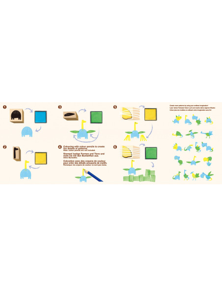 CH201763,Set creativ cu stampile - Dinozauri CH201763,Set creativ cu stampile - Dinozauri