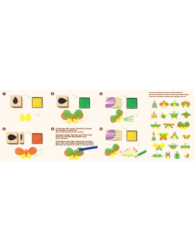CH201764,Set creativ cu stampile - Insecte CH201764,Set creativ cu stampile - Insecte