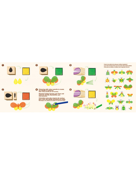 CH201764,Set creativ cu stampile - Insecte CH201764,Set creativ cu stampile - Insecte