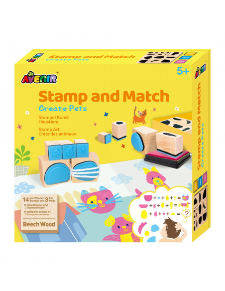 CH201766,Set creativ cu stampile - Animale CH201766,Set creativ cu stampile - Animale