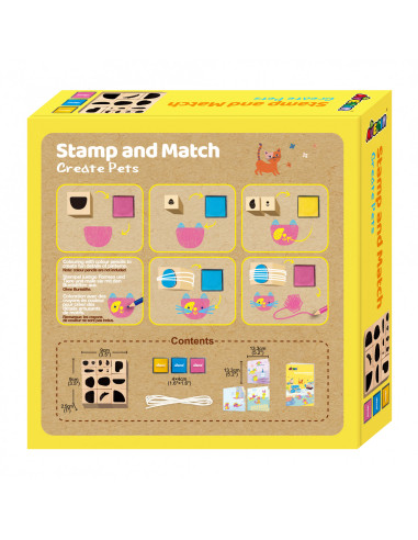 CH201766,Set creativ cu stampile - Animale CH201766,Set creativ cu stampile - Animale