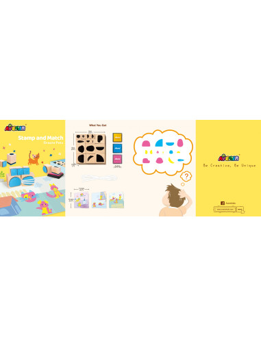 CH201766,Set creativ cu stampile - Animale CH201766,Set creativ cu stampile - Animale