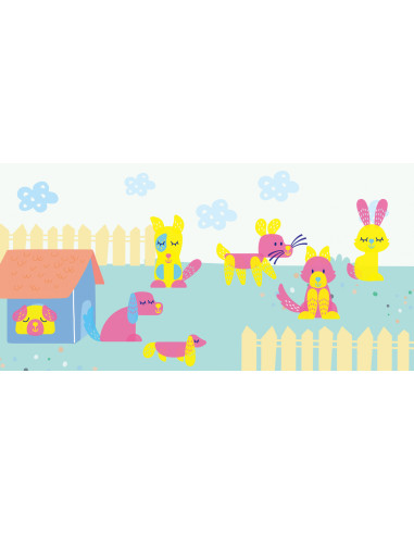 CH201766,Set creativ cu stampile - Animale CH201766,Set creativ cu stampile - Animale