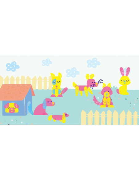 CH201766,Set creativ cu stampile - Animale CH201766,Set creativ cu stampile - Animale