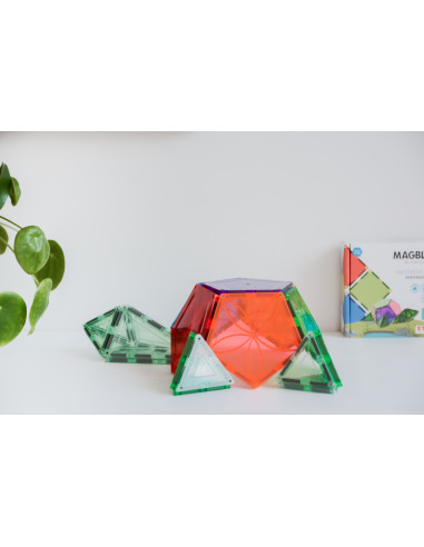 MBL-112,Set magnetic Magblox - 6 piese magnetice pentagon pentru constructie