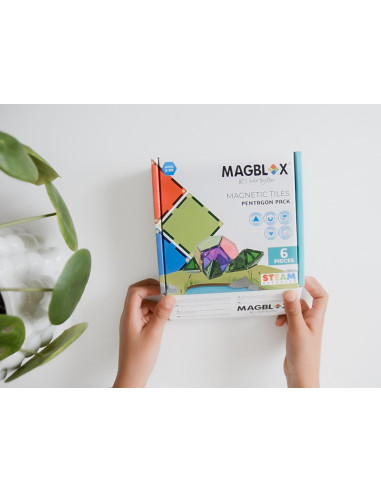 MBL-112,Set magnetic Magblox - 6 piese magnetice pentagon pentru constructie