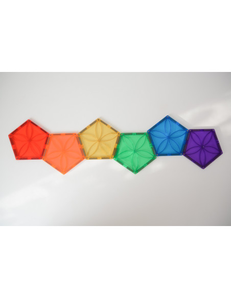 MBL-112,Set magnetic Magblox - 6 piese magnetice pentagon pentru constructie