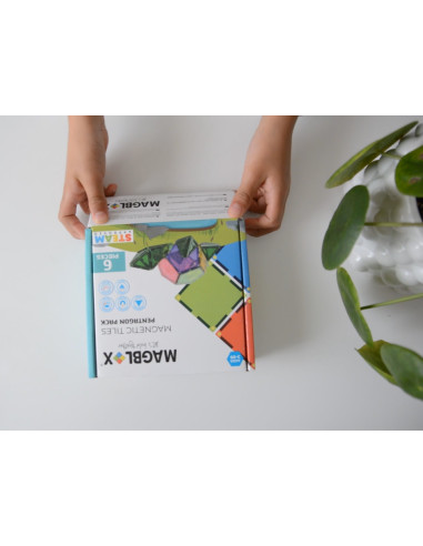 MBL-112,Set magnetic Magblox - 6 piese magnetice pentagon pentru constructie