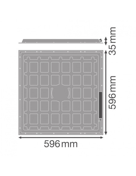 000004058075762657,PANEL ESSENTIAL 60X60CM 36W 840 WT LEDV "000004058075762657"