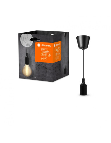 000004099854092664,CORPURI de ILUMINAT Osram 1906 PENDULUM BELL E27 BK LEDV "000004099854092664" (timbru verde 0.8 lei)