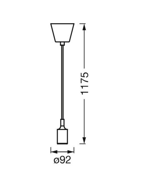 000004099854092664,CORPURI de ILUMINAT Osram 1906 PENDULUM BELL E27 BK LEDV "000004099854092664" (timbru verde 0.8 lei)