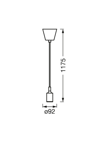 000004099854092688,CORPURI de ILUMINAT Osram 1906 PENDULUM BELL E27 WT LEDV "000004099854092688" (timbru verde 0.8 lei)