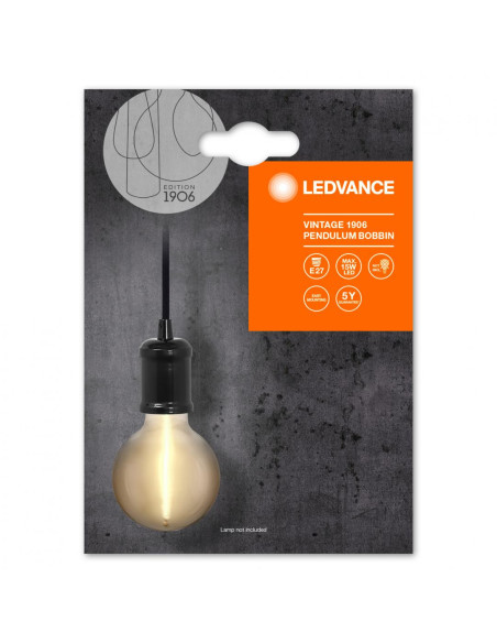 000004099854092541,CORPURI de ILUMINAT Osram 1906 PENDULUM BOBBIN E27 BK LEDV "000004099854092541" (timbru verde 0.8 lei)