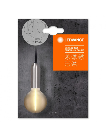 000004099854092602,CORPURI de ILUMINAT Osram 1906 PENDULUM ROUND E27 CH LEDV "000004099854092602" (timbru verde 0.8 lei)