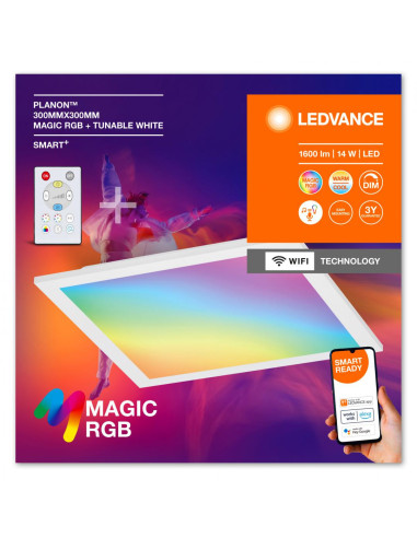 000004099854090370,Panou LED RGB inteligent Ledvance SMART+ Wifi PLANON Magic cu Telecomanda