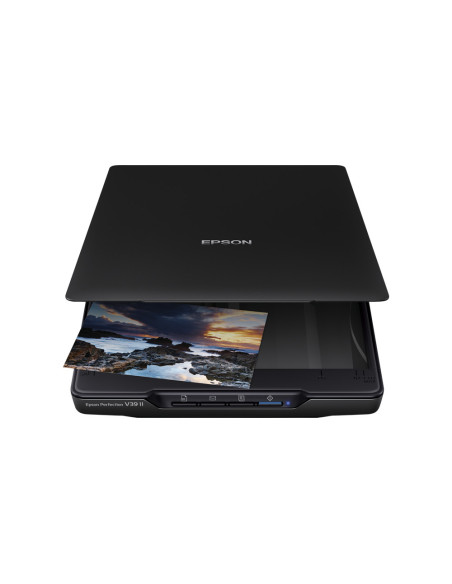 B11B268401,Scanner Flatbed EPSON Perfection V39II, A4, Viteza de scanare duplex: 10/s, Optiuni:, Conectivitate:USB, Scanare ambe