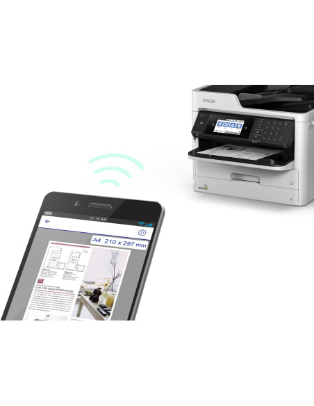 C11CG04401,Multifunctionala Inkjet CISS Mono EPSON WF-M5799DWF A4 Impr|Scan|Cop|Fax Viteza de Printare Monocrom: 34ppm Viteza de