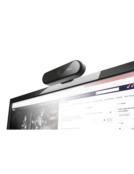23637,Camera web Trust Tyro Full HD, Negru