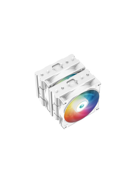 R-AG620-WHANMN-G-2,Cooler DEEPCOOL "AG620 WH" skt. universal, racire cu cu aer vent. 120 mm x 2, 1850 rpm, LED ARGB "R-AG620-WHA