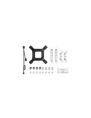 R-AG620-WHANMN-G-2,Cooler DEEPCOOL "AG620 WH" skt. universal, racire cu cu aer vent. 120 mm x 2, 1850 rpm, LED ARGB "R-AG620-WHA