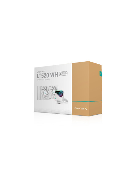 R-LT520-WHAMNF-G-1,Cooler DEEPCOOl "LT520"WH" skt. universal, racire cu cu lichid vent. 120 mm x 2, 2250 rpm "R-LT520-WHAMNF-G-1