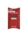 PC-2872+4449,Set roller reincarcabil Pilot V7 Hi-Tecpoint 0.7 mm + 3 rezerve, Rosu