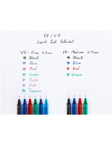 Roller Pilot V7 Hi-Tecpoint, 0.7 mm, 12 bucati/cutie, negru