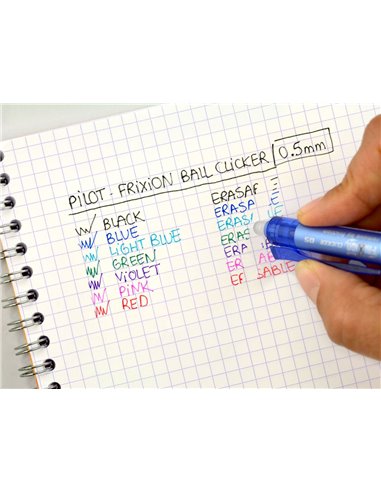 Roller Pilot Frixion Clicker, 0.5 mm, negru