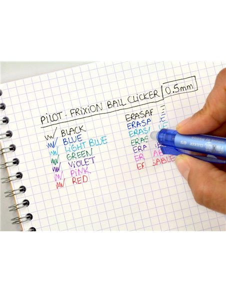 Roller Pilot Frixion Clicker, 0.5 mm, negru