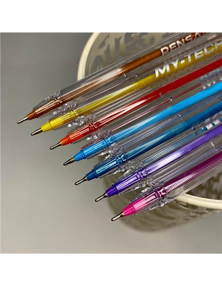 2240,Pix Pensan MY TECH 0.7 mm, 60 buc/set, culori asortate