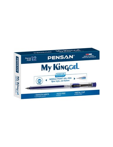 6405A,Pix Pensan gel My King, Albastru