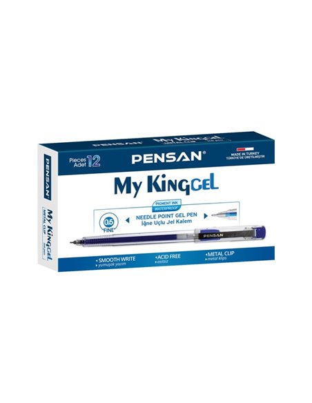 6405A,Pix Pensan gel My King, Albastru