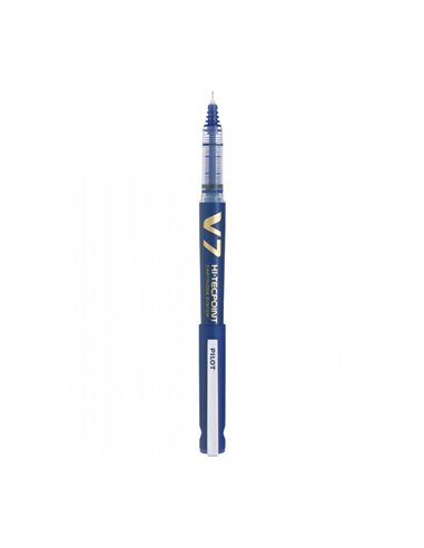 SET-2889++4456,Set roller reincarcabil Pilot V7 Hi-Tecpoint 0.7 mm + 3 rezerve, Albastru