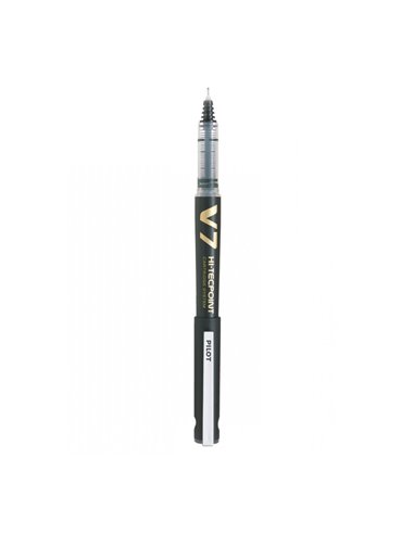 PBC2/0225560,Set roller reincarcabil Pilot V7 Hi-Tecpoint 0.7 mm + 3 rezerve, Negru