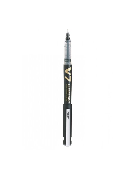 PBC2/0225560,Set roller reincarcabil Pilot V7 Hi-Tecpoint 0.7 mm + 3 rezerve, Negru