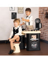 S7600320243,Salon coafura pentru copii Smoby Barber Shop, Barber and Cut negru