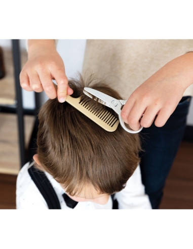 S7600320243,Salon coafura pentru copii Smoby Barber Shop, Barber and Cut negru