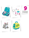 S7600340402,Jucarie Smoby Set veterinar cu carucior si pisica