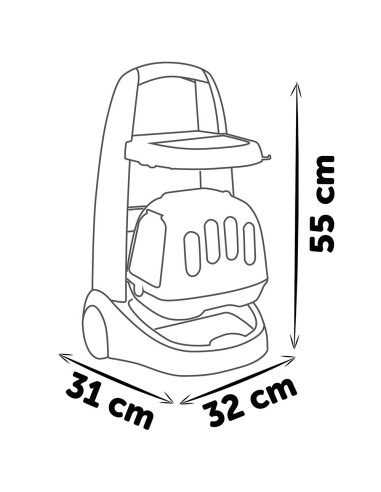 S7600340402,Jucarie Smoby Set veterinar cu carucior si pisica