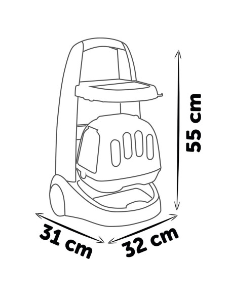 S7600340402,Jucarie Smoby Set veterinar cu carucior si pisica
