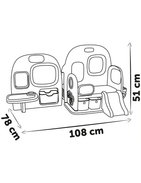 S7600240307,Centru de ingrijire pentru papusi Smoby Baby Care Childcare Center albastru roz cu accesorii