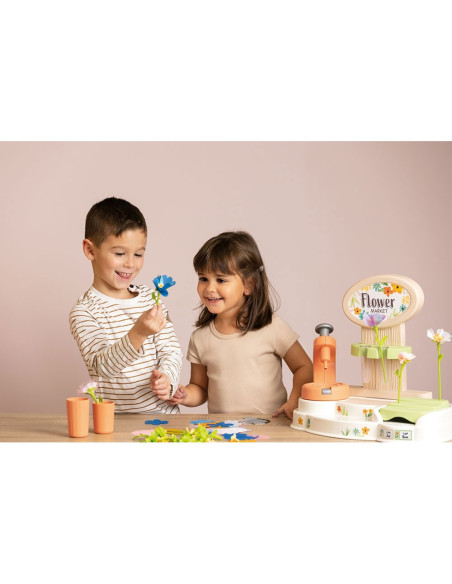 S7600350407,Florarie pentru copii Smoby Flower Market cu accesorii