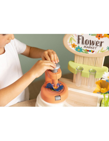 S7600350407,Florarie pentru copii Smoby Flower Market cu accesorii